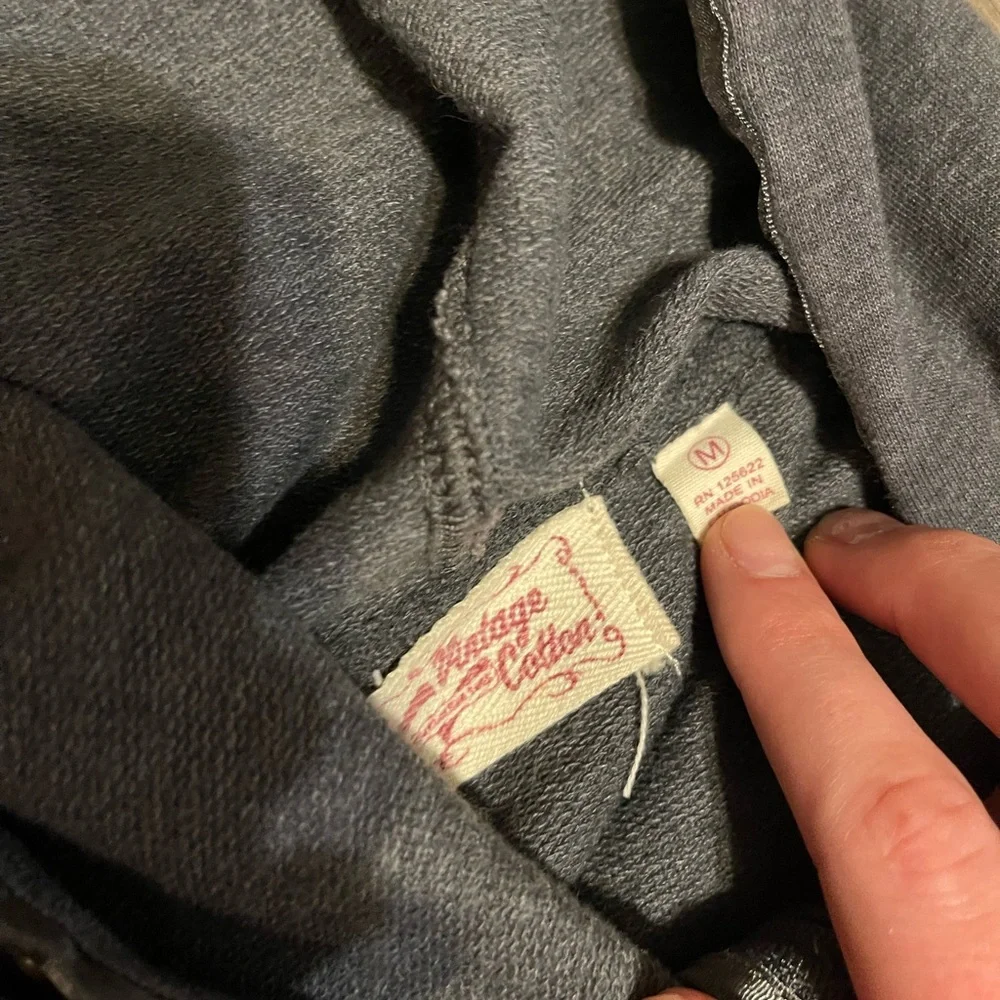 Gray Hoodie with Studded Details - Picture 4 of 4
